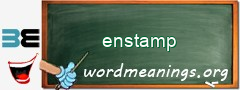 WordMeaning blackboard for enstamp